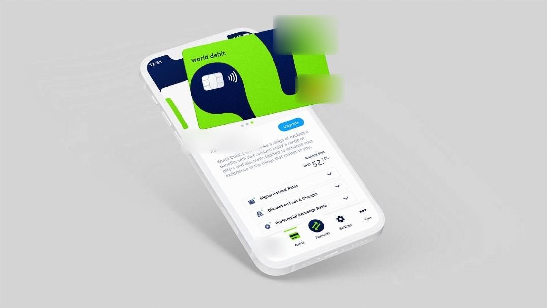 Neo-bank mobile app