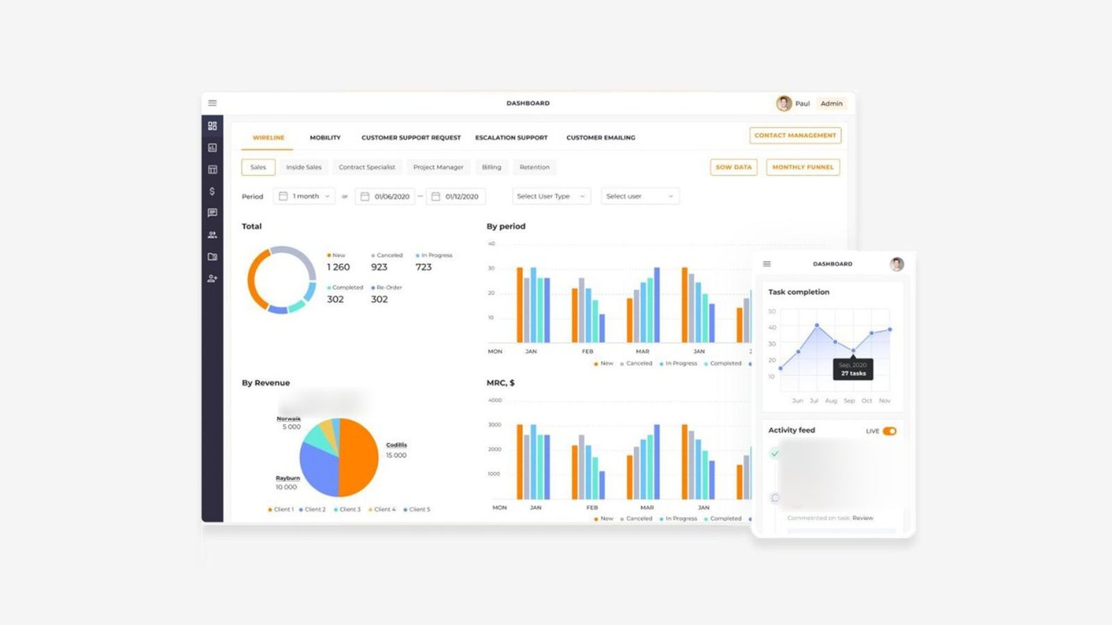 Centralised CRM Platform interface preview